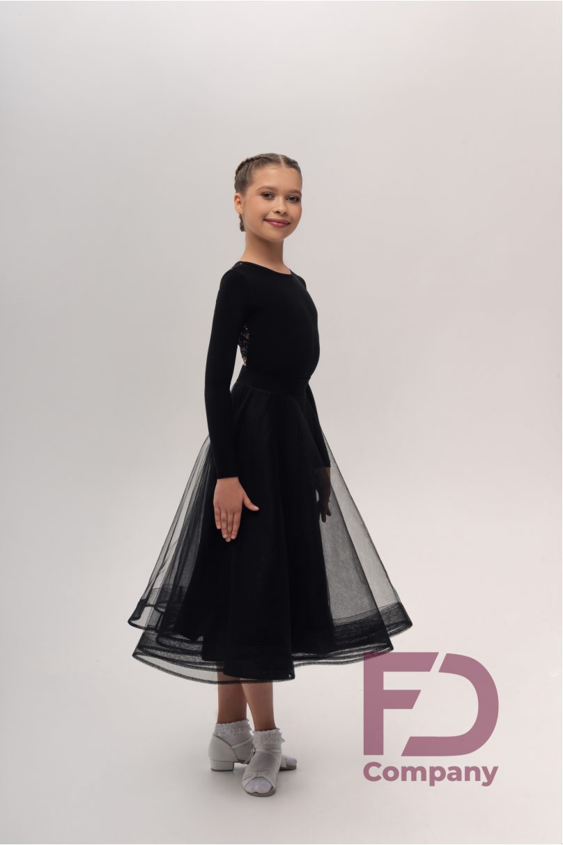 Ballroom latin dance skirt for girls by FD Company style Юбка ЮС-1315 KW