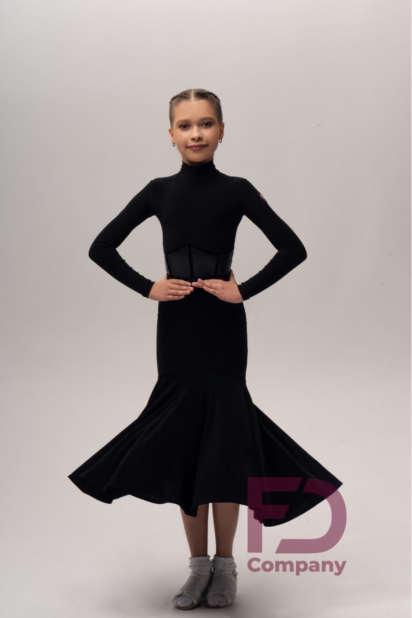 Ballroom latin dance skirt for girls by FD Company style Юбка ЮС-1318/1 KW