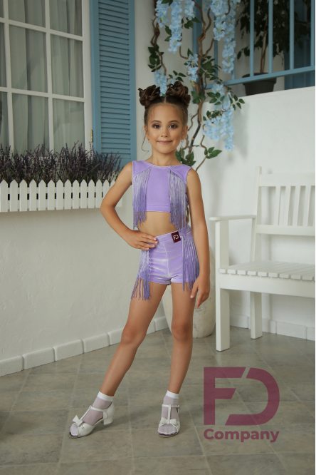 Fringe top for dance without sleeves