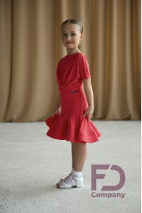 Girls ballroom dance dress by FD Company style Платье ПЛ-1145/Fuchsia