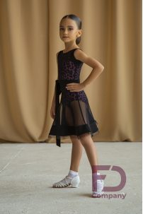 Girls ballroom dance dress by FD Company style Платье ПЛ-693/1/Leo raspberry