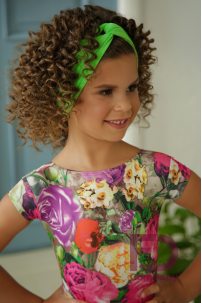 Headband for dance, drapery in the center. The perfect detail for the look