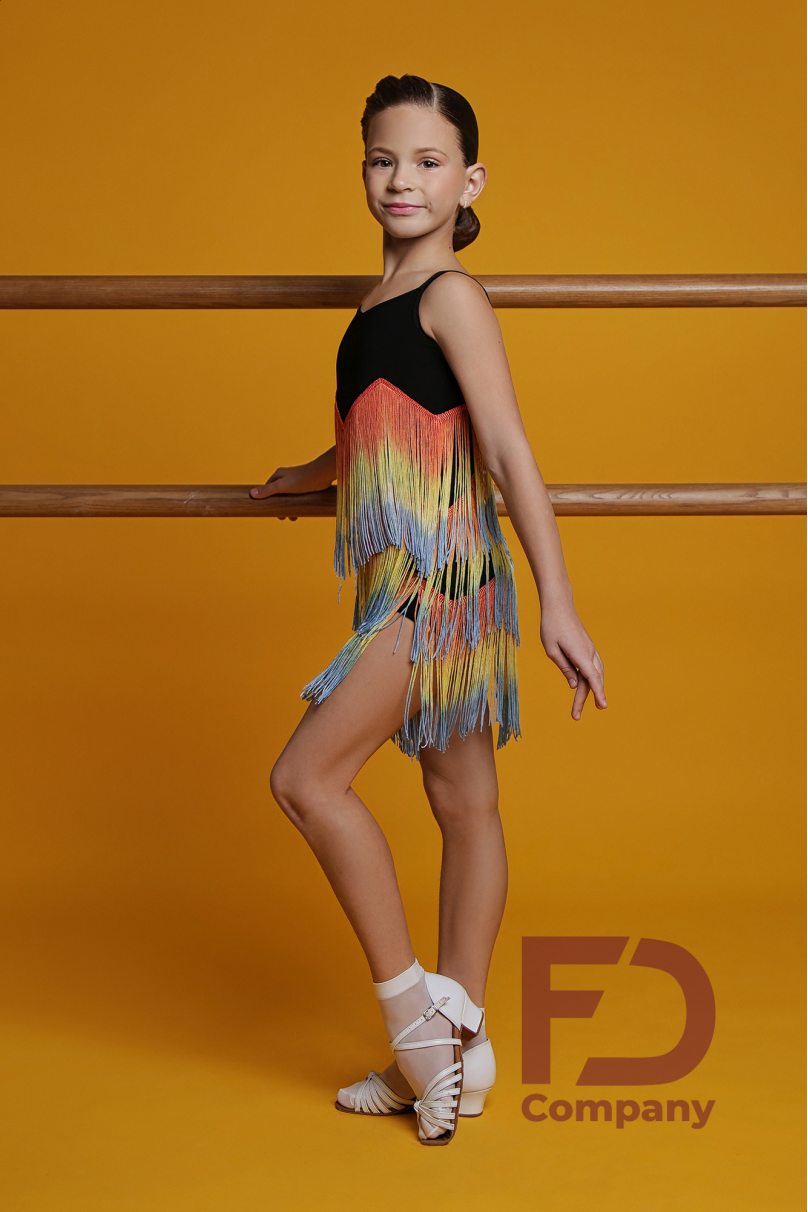 Комбинезон для бальных танцев для девочек от бренда FD Company модель Комбинезон КН-906