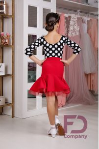 Ballroom latin dance skirt for girls by FD Company style Юбка ЮЛ-1132