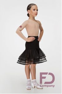 Ballroom latin dance skirt for girls by FD Company style Юбка ЮЛ-1087/1/Purple