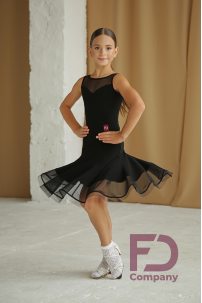 Black skirt for latin dance