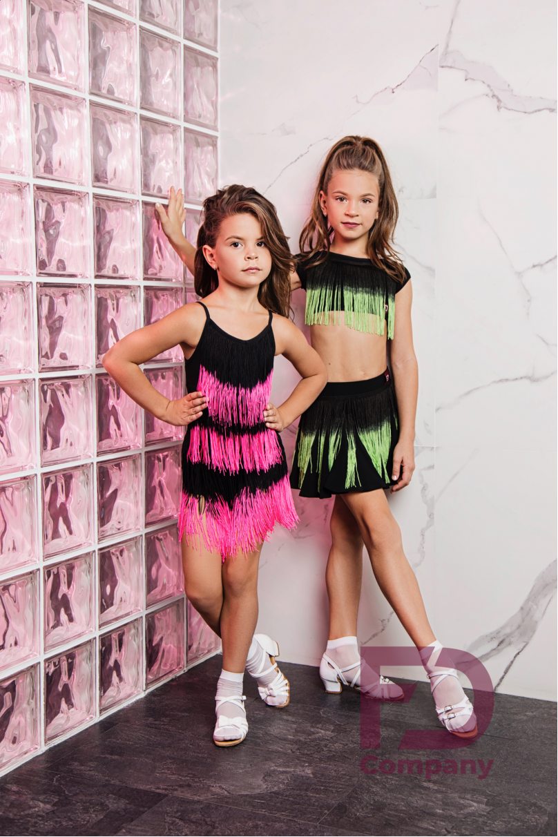 Ballroom latin dance skirt for girls by FD Company style Юбка ЮЛ-537/As in catalog