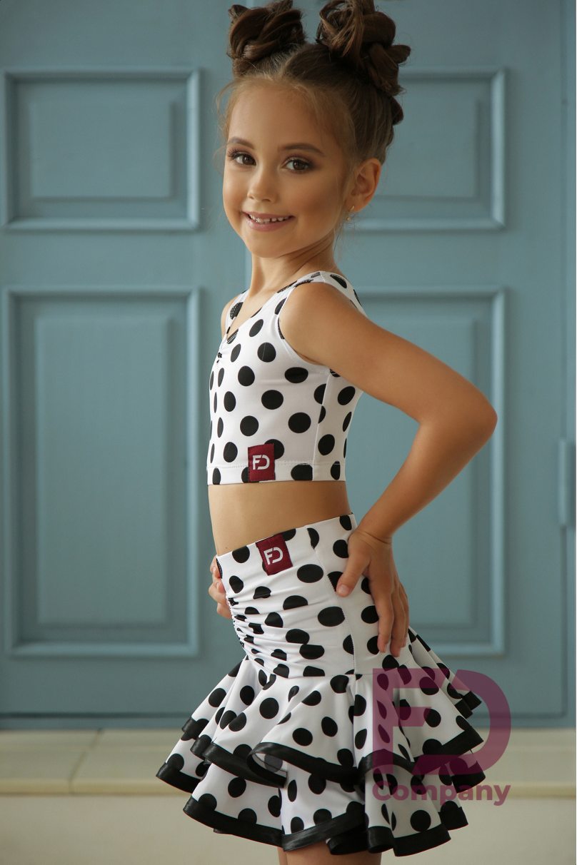 Ballroom latin dance skirt for girls by FD Company style Юбка ЮЛ-169/1