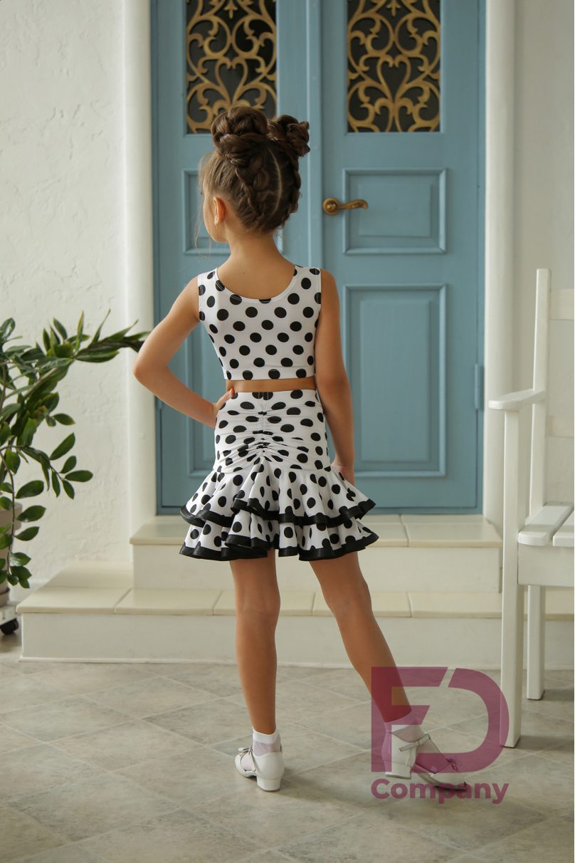 Ballroom latin dance skirt for girls by FD Company style Юбка ЮЛ-169/1