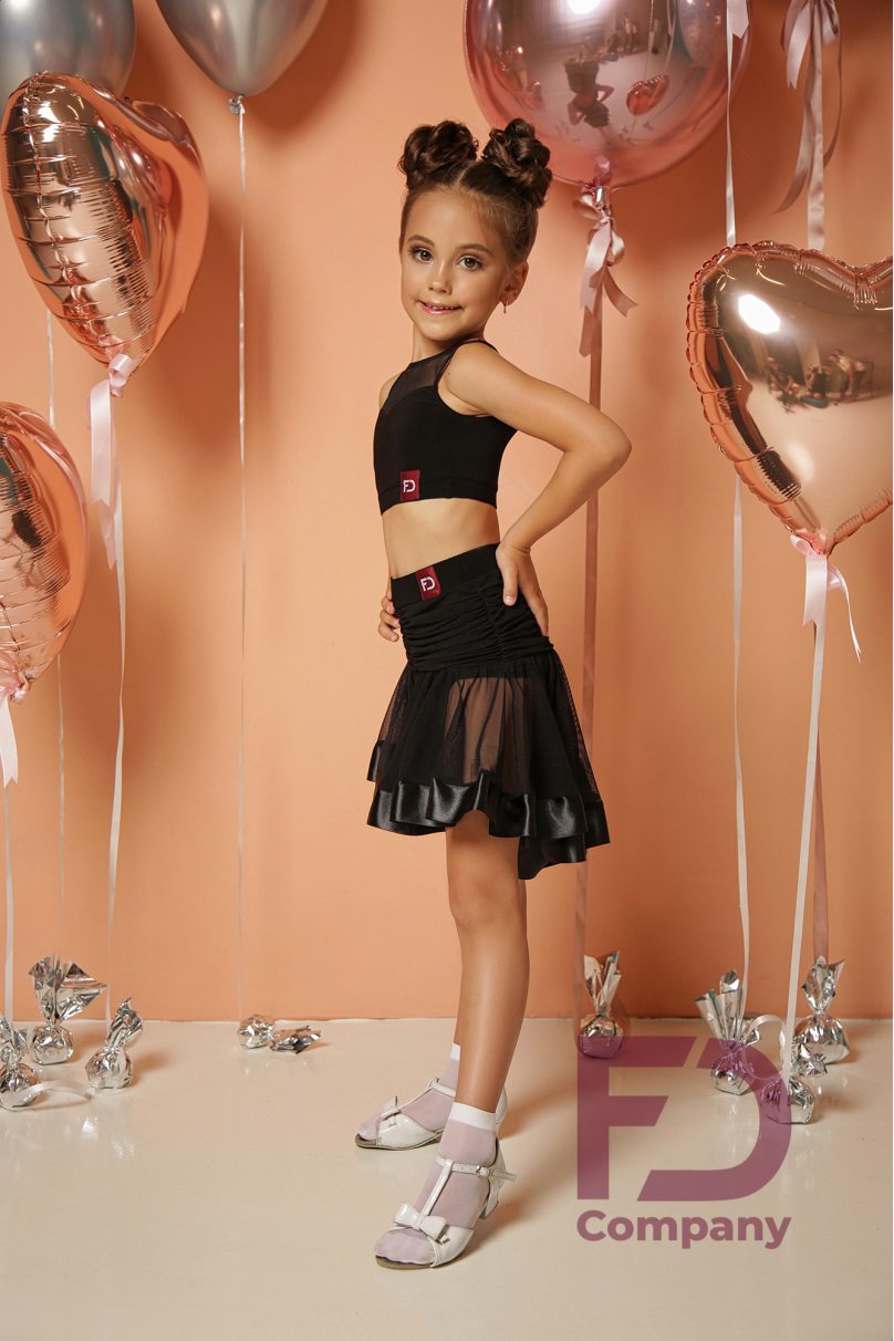 Ballroom latin dance skirt for girls by FD Company style Юбка ЮЛ-111 KW