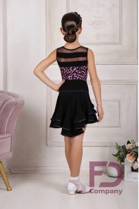 Ballroom latin dance skirt for girls by FD Company style Юбка ЮЛ-82/Yellow