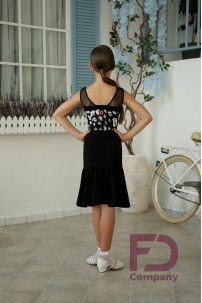 Black skirt for latin dance