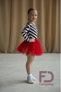 Ballroom latin dance skirt for girls by FD Company style Юбка ЮЛ-5/Beige