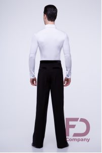 Men's High Waist Dance trousers with Velvet Belt