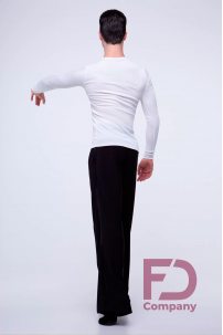 FD Company Men's dance pants with pockets, velvet belt and stripes