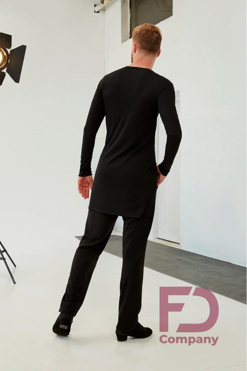 Мужская рубашка для бальных танцев латина от бренда FD Company модель Рубашка РМ-1285/Black