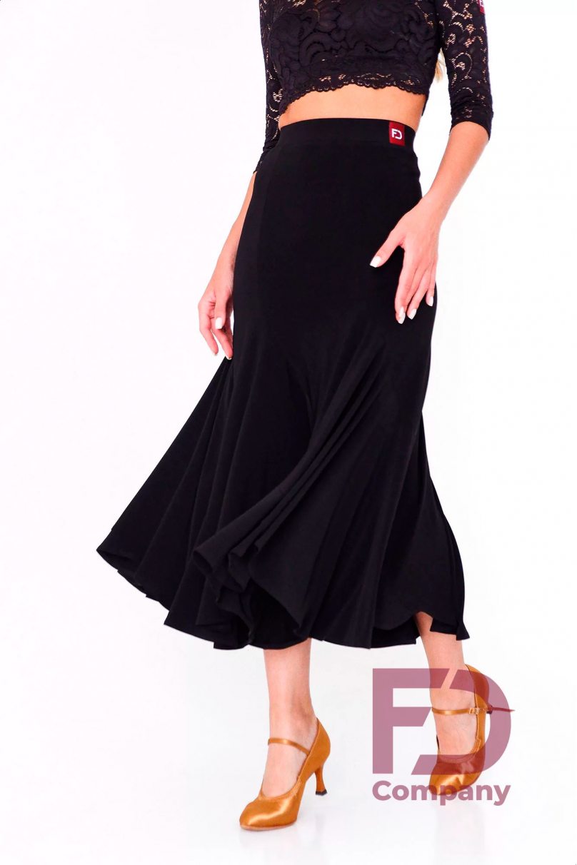 Ballroom standard dance skirt by FD Company style Юбка ЮС-1/Dark emerald