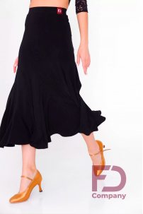 Ballroom standard dance skirt by FD Company style Юбка ЮС-1/Terracotta dark