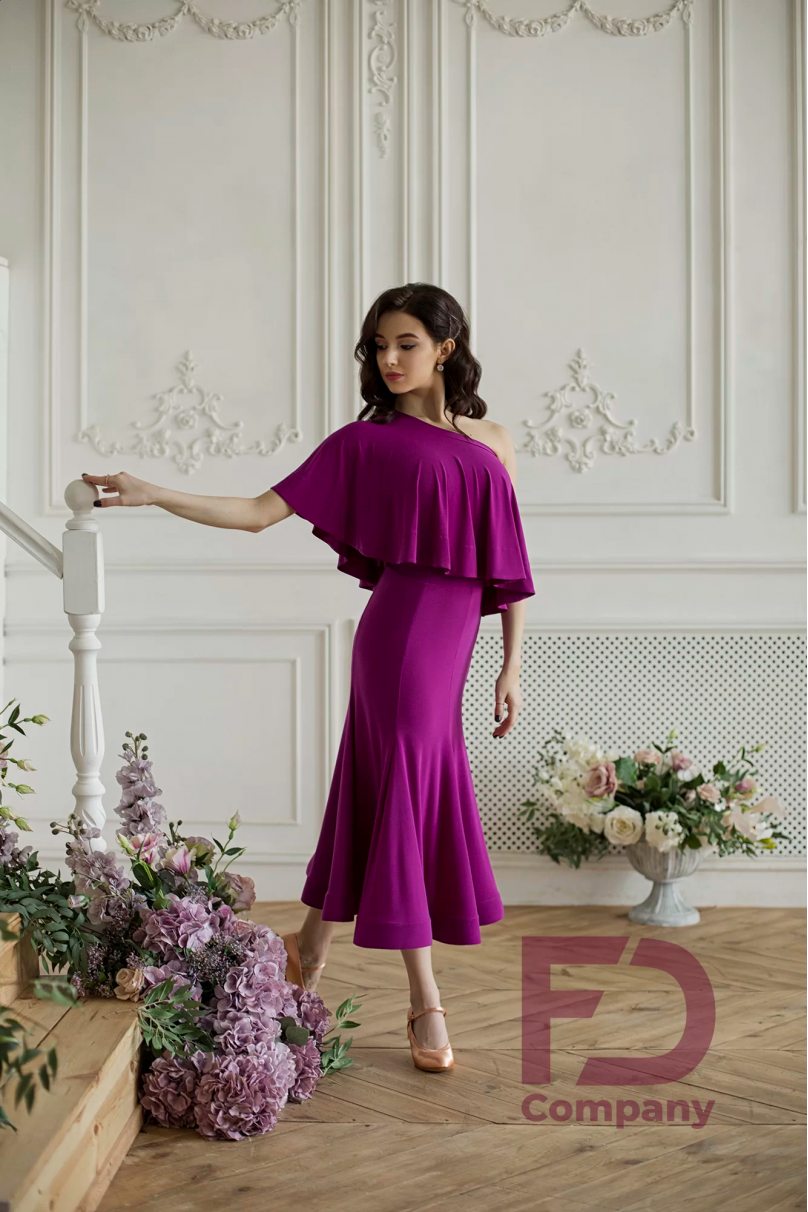 Ballroom standard dance skirt by FD Company style Юбка ЮС-1201/Red