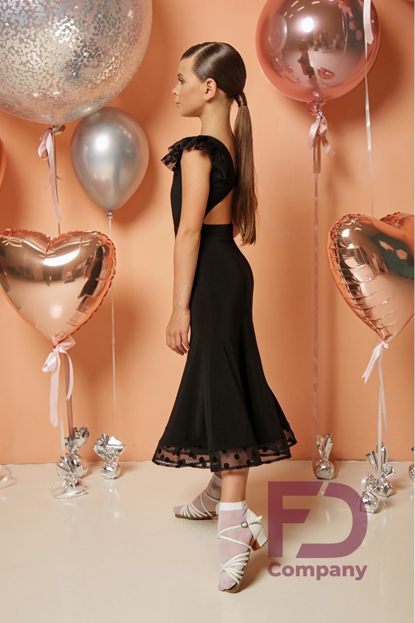 Ballroom latin dance skirt for girls by FD Company style Юбка ЮС-1221