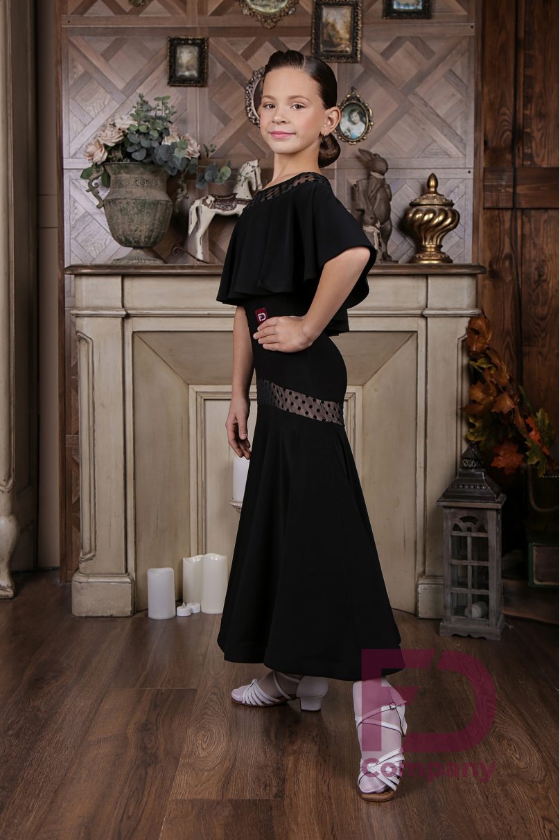 Ballroom latin dance skirt for girls by FD Company style Юбка ЮС-930 KW