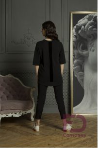 Dance blouse with velvet inserts