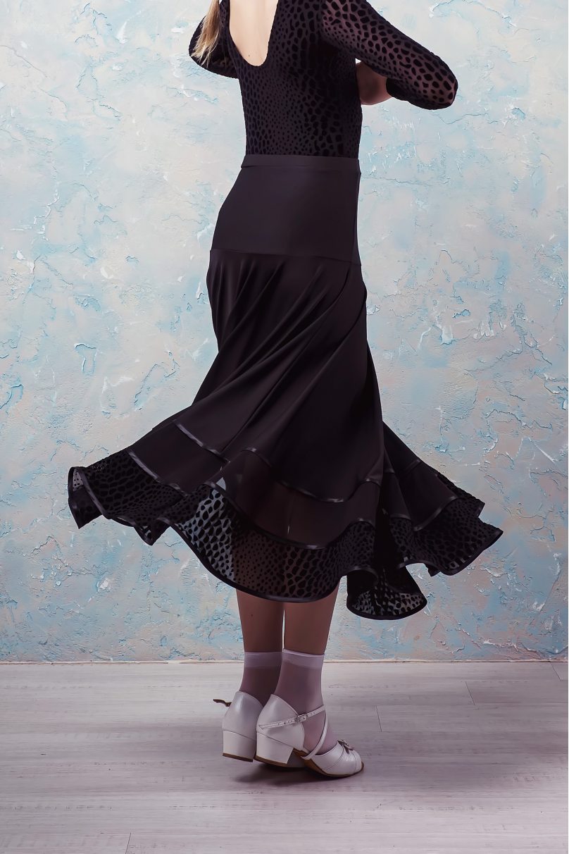 Ballroom latin dance skirt for girls by Grand Prix clothes style SHS430x Kids