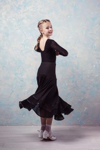 Ballroom latin dance skirt for girls by Grand Prix clothes style SHS430x Kids
