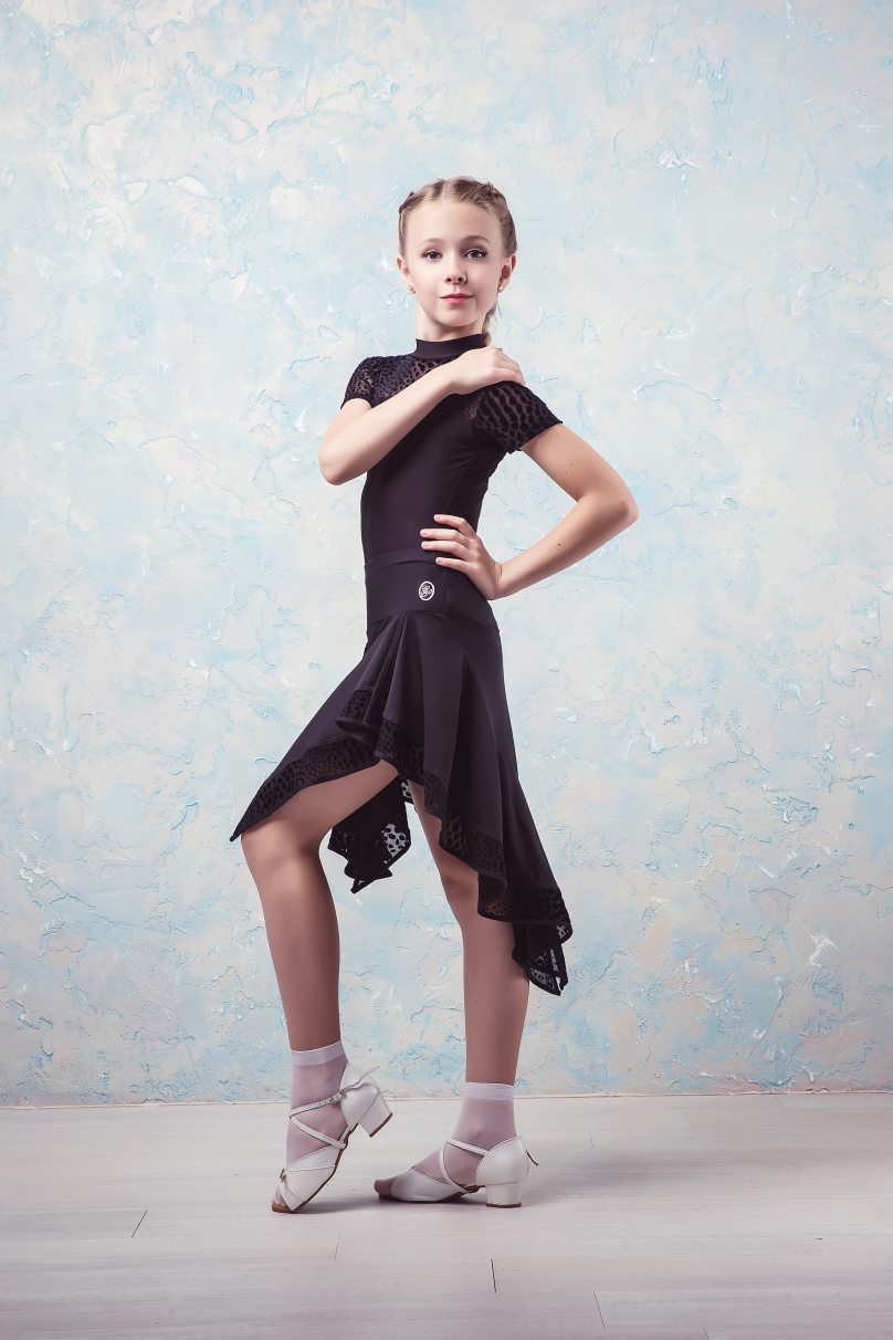 Ballroom latin dance skirt for girls by Grand Prix clothes style SHS5217 Kids