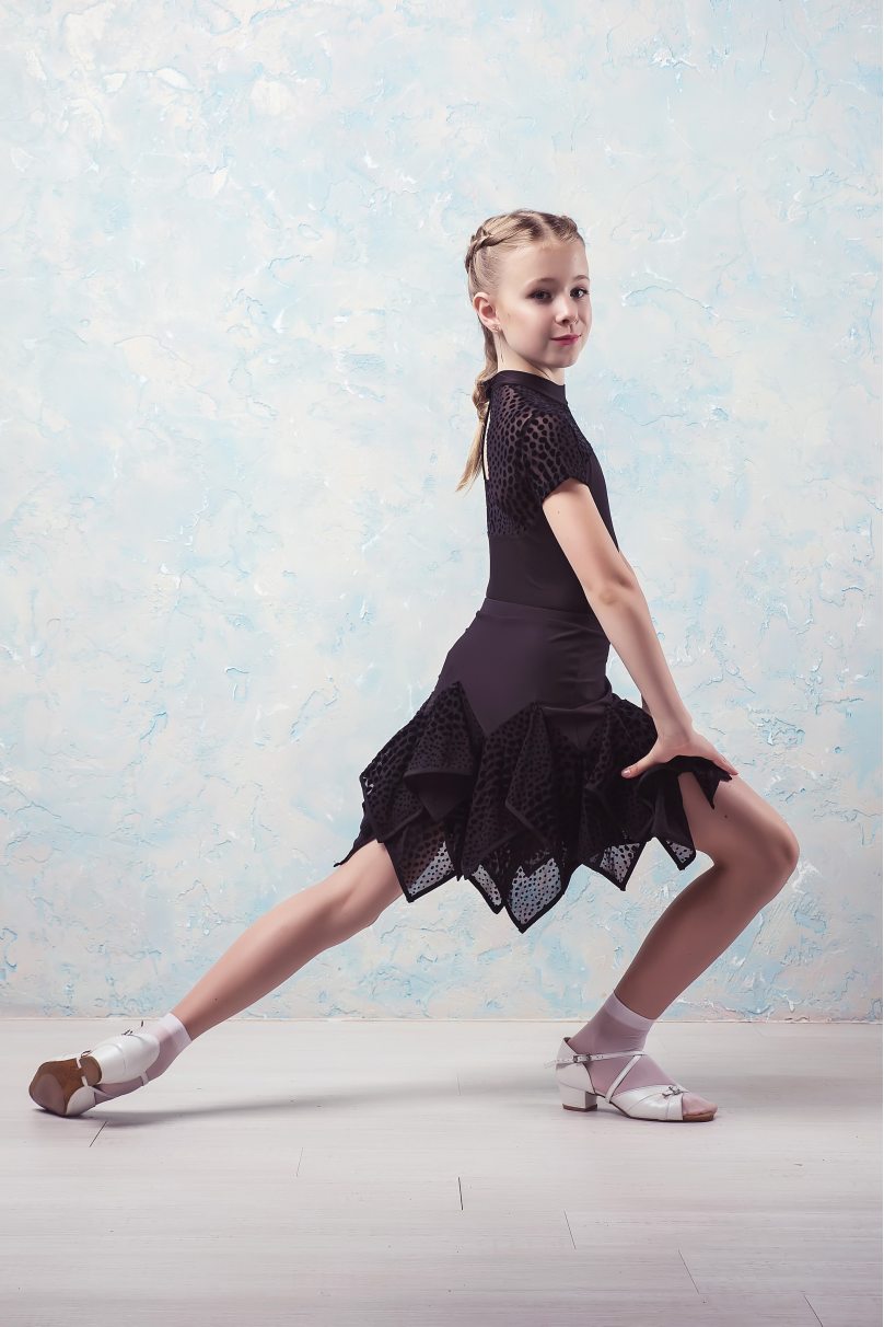 Ballroom latin dance skirt for girls by Grand Prix clothes style SHS5326 Kids