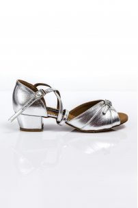 Туфли для бальных танцев для девочек от бренда Grand Prix модель CHBP610 Silver