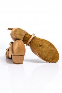 Tanzschuhe für Mädchen Marke Grand Prix modell CHBL610 Tan Leather