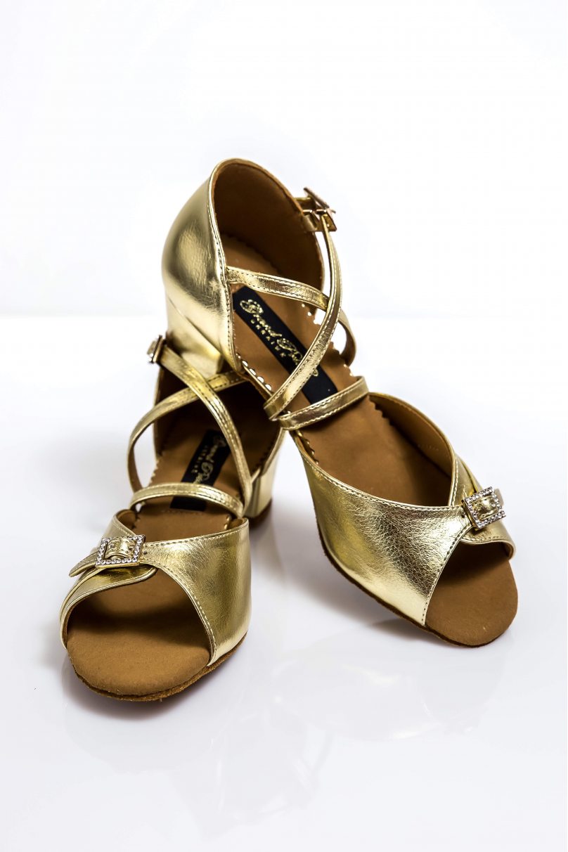 Туфлі для бальних танців для дівчаток від бренду Grand Prix модель CHBP610 Gold