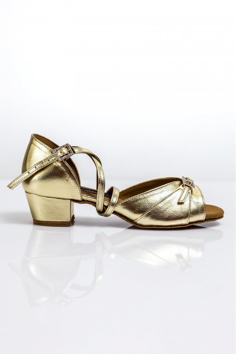 Туфли для бальных танцев для девочек от бренда Grand Prix модель CHBP610 Gold