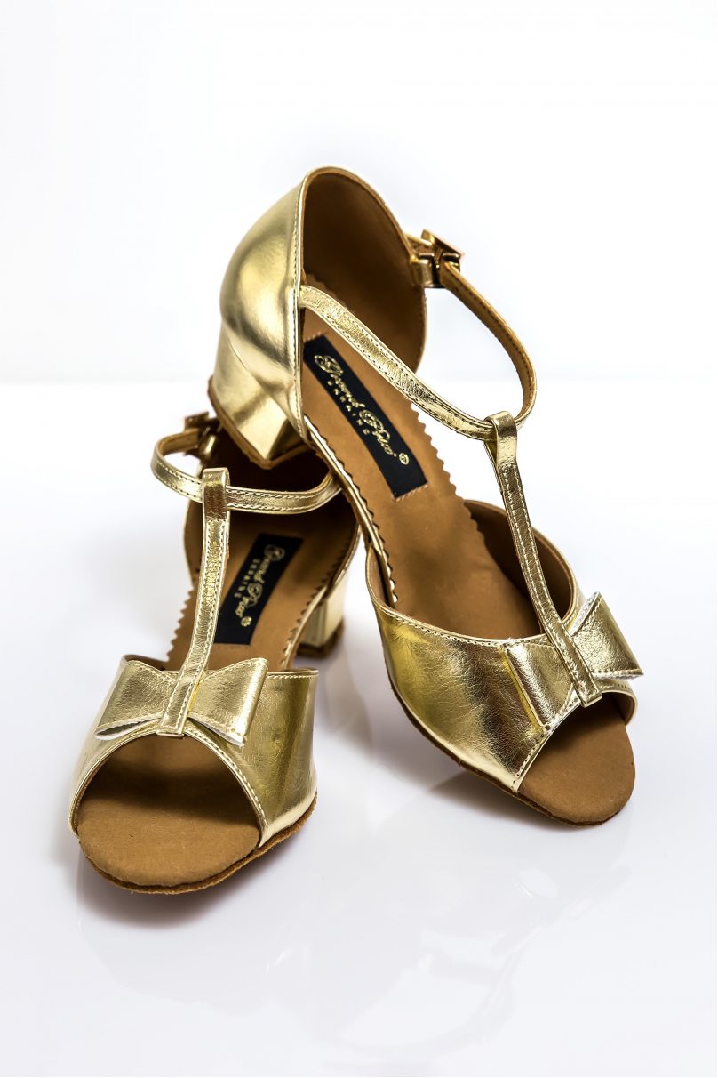 Туфлі для бальних танців для дівчаток від бренду Grand Prix модель CHBP617 Gold