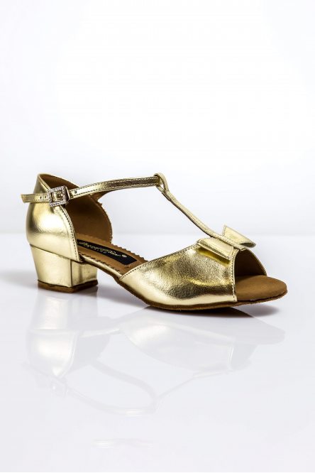 Girl's Ballroom Dance Shoes VOLTA Gold