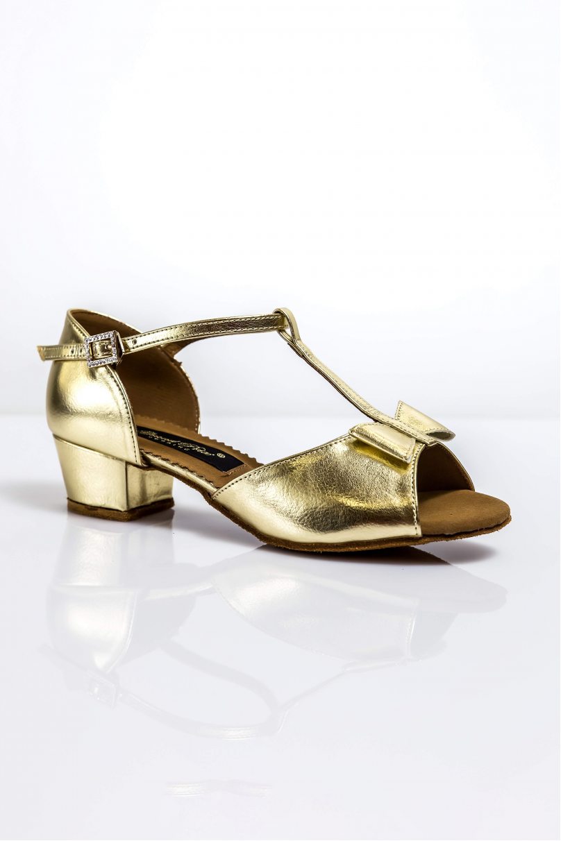 Туфли для бальных танцев для девочек от бренда Grand Prix модель CHBP617 Gold