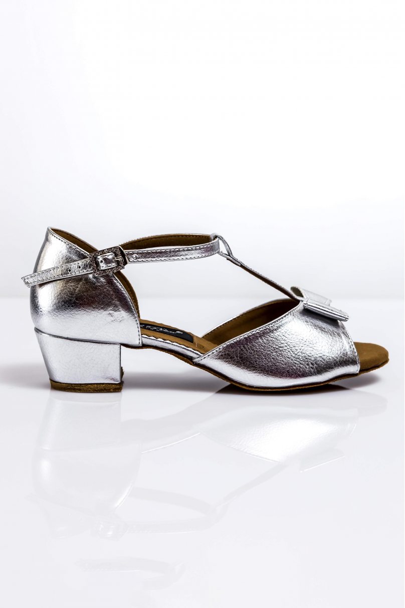 Туфли для бальных танцев для девочек от бренда Grand Prix модель CHBP617 Silver