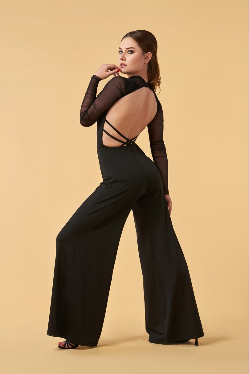 Жіночі штани для бальних танців стандарт від бренду Grand Prix clothes модель LSP4SYx/Black