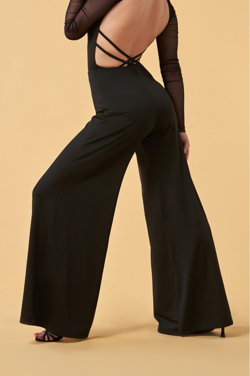 Женские брюки для бальных танцев стандарт от бренда Grand Prix clothes модель LSP4SYx/Black