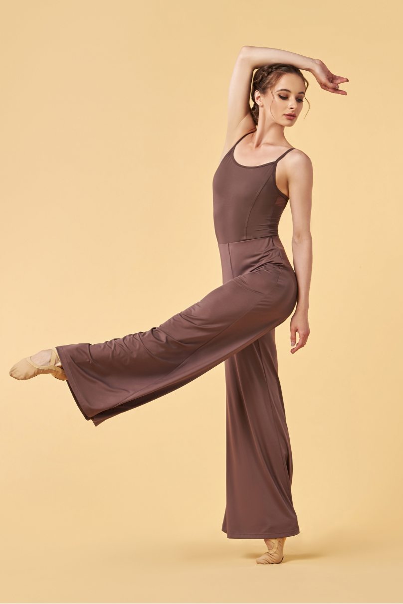 Женские брюки для бальных танцев стандарт от бренда Grand Prix clothes модель LSP4SYx/Mocco