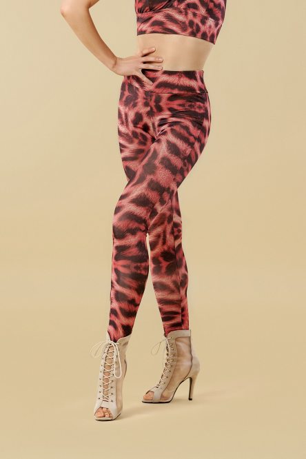 Лосины для бальных танцев от бренда Grand Prix clothes модель LUMI BHV42xx/Wild Red