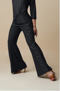 Women's ballroom dance pants by Grand Prix clothes style KVP20xx/Black