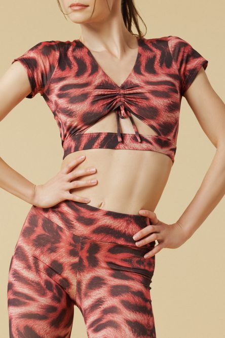 Tanz bluse Marke Grand Prix clothes modell MALIA BHT61Dx/Wild Red