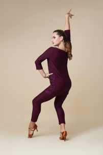 Туніка для бальних танців латина від бренду Grand Prix clothes модель KVD81xx/Marsala