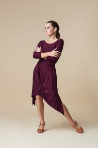 Latin dance skirt by Grand Prix clothes model KVS512x/Marsala
