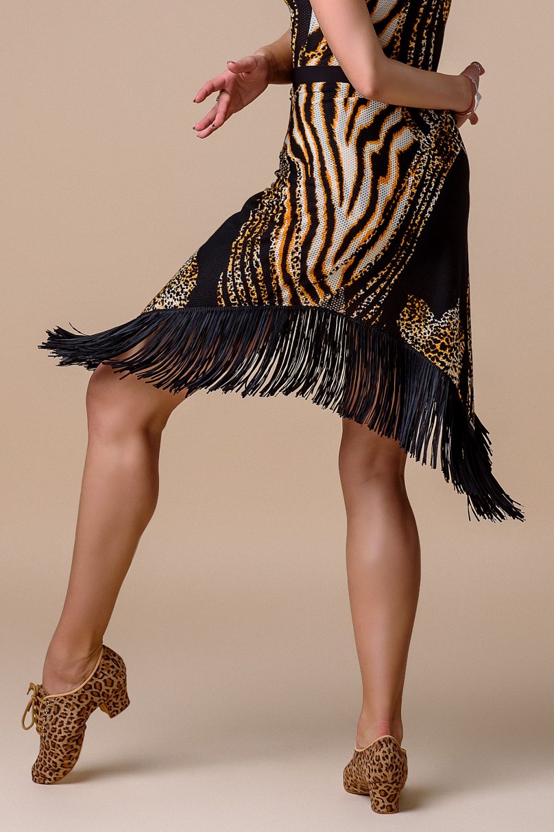 Latin dance skirt by Grand Prix clothes model BGS51Mx Leo