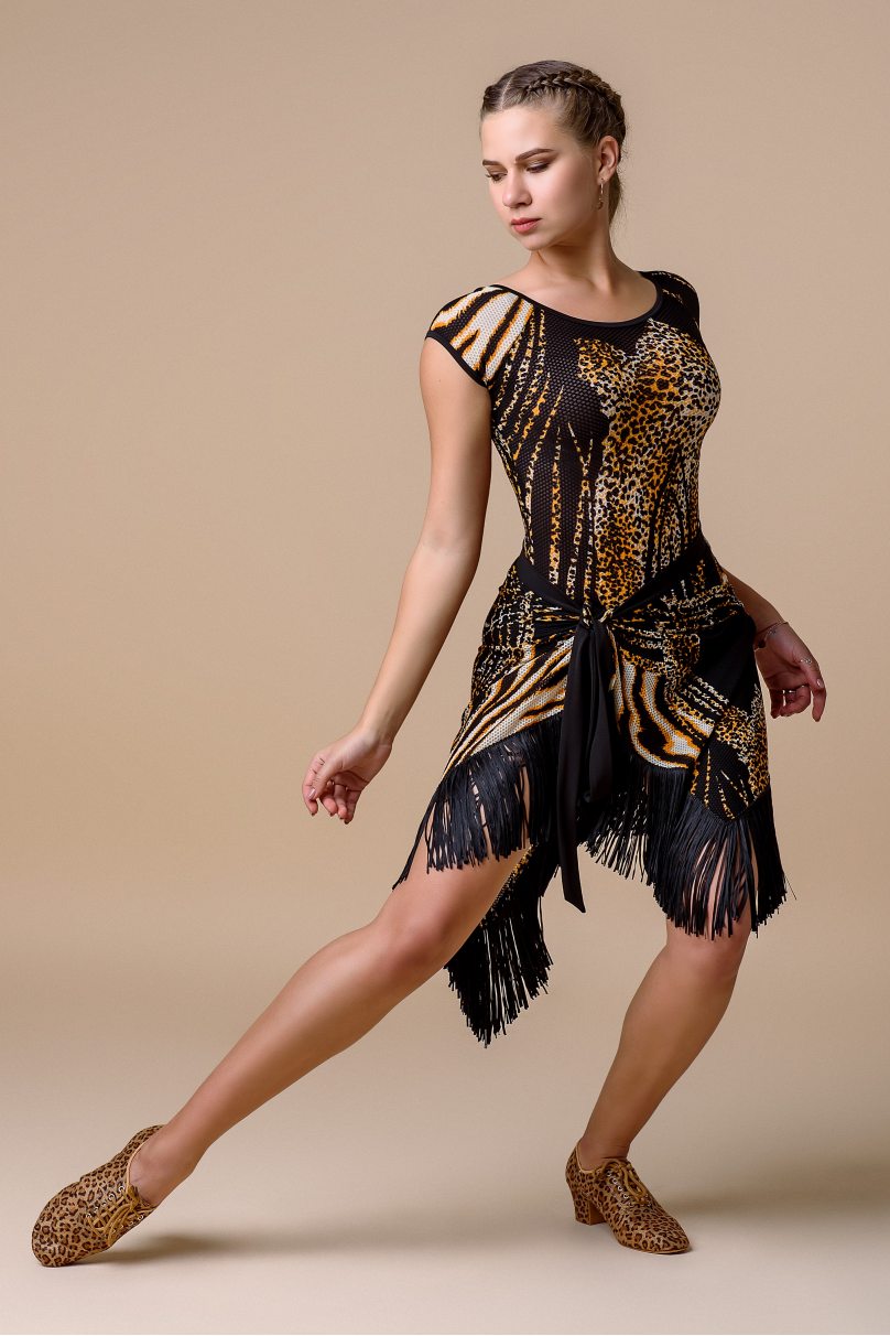 Latin dance skirt by Grand Prix clothes model BGS51Mx Leo