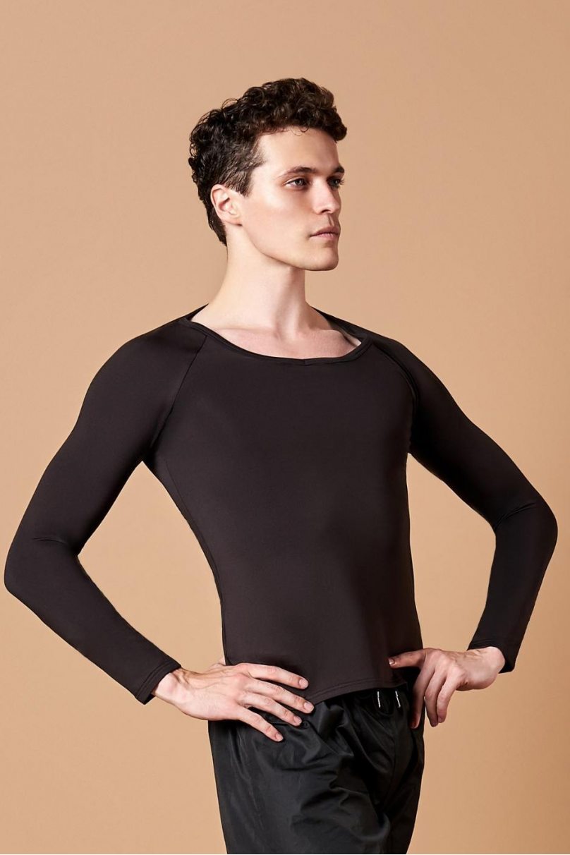 Latein Tanz T-Shirt für Herren Marke Grand Prix clothes modell B2T80R/Black