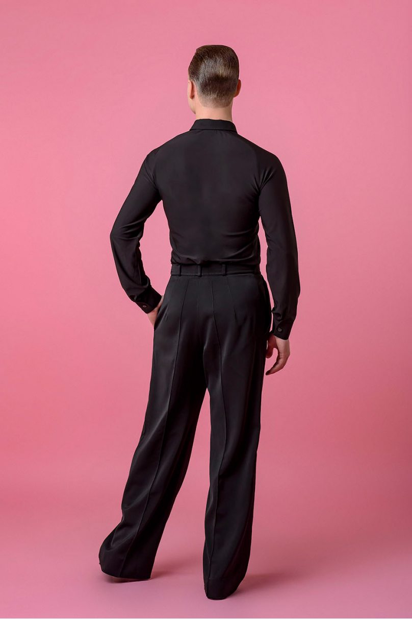 Mens ballroom dance trousers by Grand Prix clothes style MBP10BS